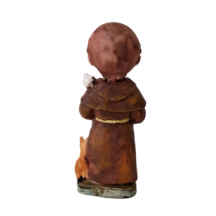 Imagem de São Francisco de Assis Infantil de Resina - 8 cm | Comprar na Lojinha Uai
