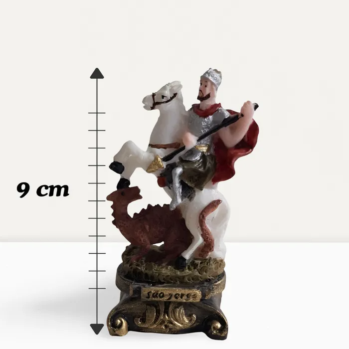 Imagem de São Jorge de Resina - 9 cm | Comprar na Lojinha Uai