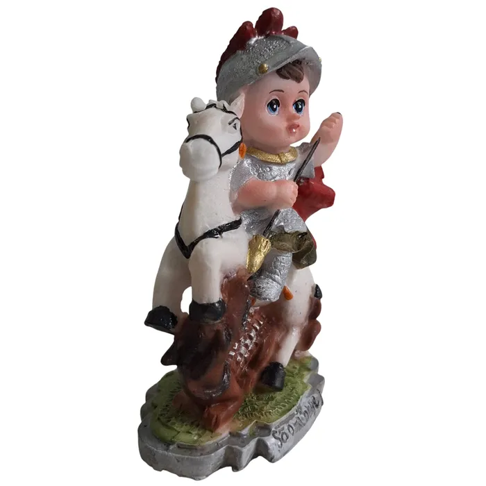 Imagem de São Jorge Infantil de Resina - 8 cm | Comprar na Lojinha Uai