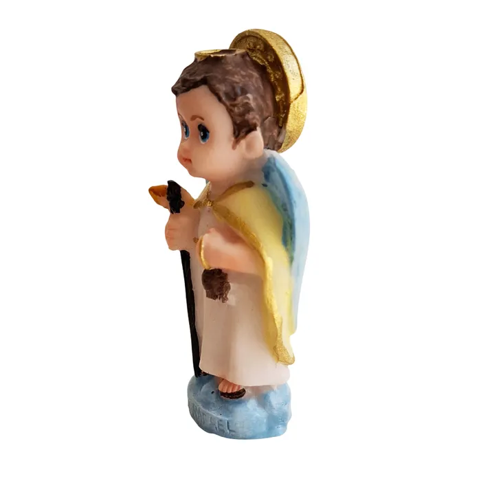 Imagem de São Rafael Arcanjo Infantil de Resina - 8 cm | Comprar na Lojinha Uai
