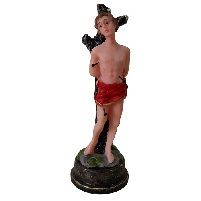 Imagem de São Sebastião de Resina - 9 cm | Comprar na Lojinha Uai