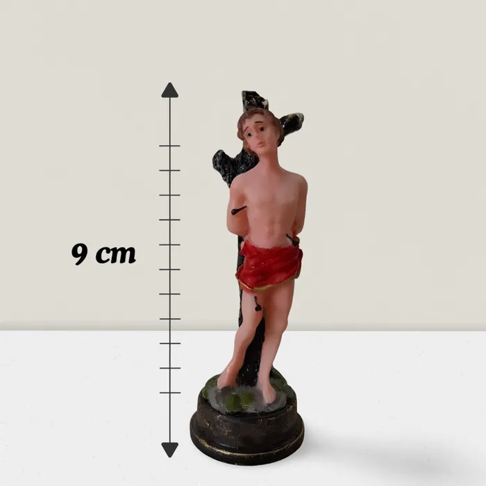 Imagem de São Sebastião de Resina - 9 cm | Comprar na Lojinha Uai