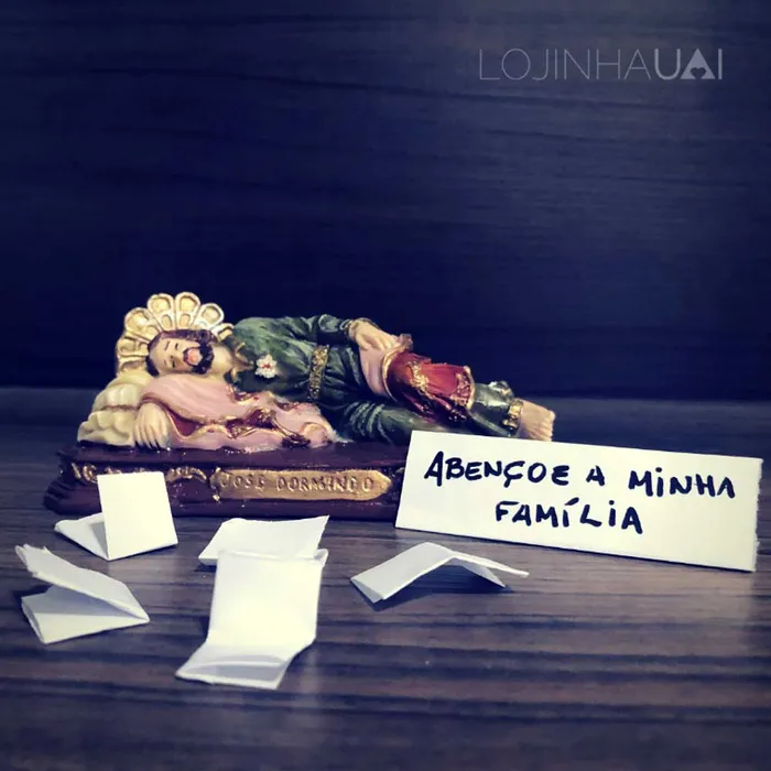 Imagem de São José Dormindo de Resina 12 cm | Comprar na Lojinha Uai