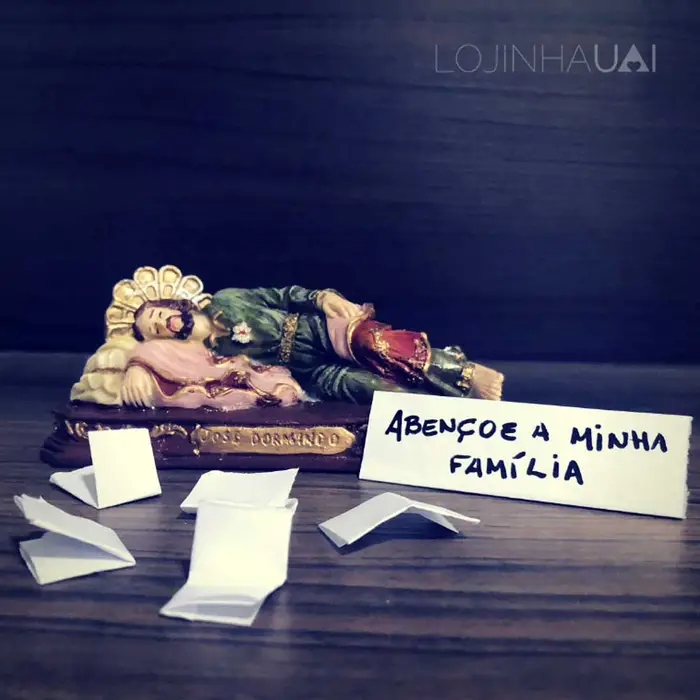 Imagem de São José Dormindo de Resina 12 cm | Comprar na Lojinha Uai