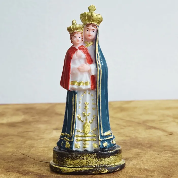 Imagem de Nossa Senhora do Bom Parto de Resina - 9 cm | Comprar na Lojinha Uai