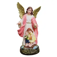 Imagem de Anjo da Guarda Rosa em Resina - 15 cm - imagem 1