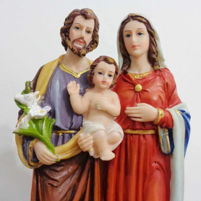 Imagem da Sagrada Família de Resina - 20 cm | Comprar na Lojinha Uai