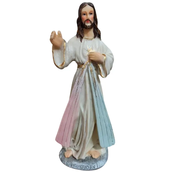 Imagem de Jesus Misericordioso de Resina - 15 cm | Comprar na Lojinha Uai