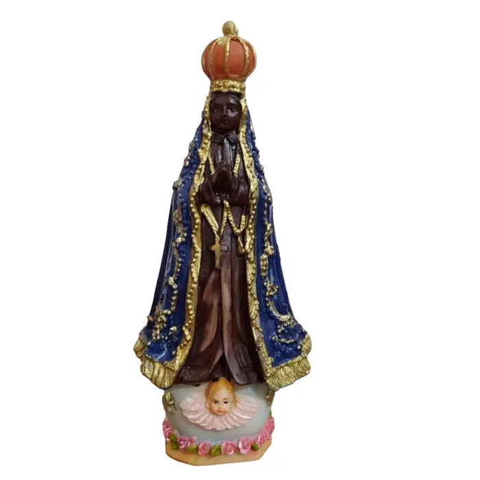 Imagem de Nossa Senhora Aparecida de Resina - 15 cm | Comprar na Lojinha Uai