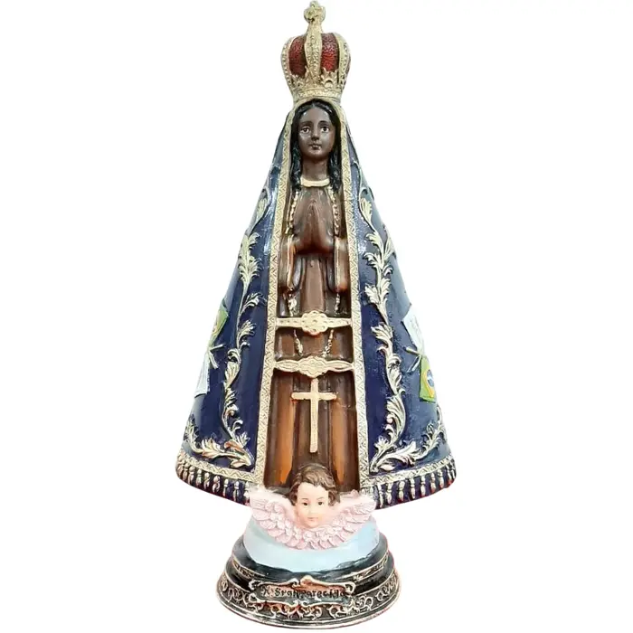 Imagem de Nossa Senhora Aparecida de Resina - 30 cm | Comprar na Lojinha Uai