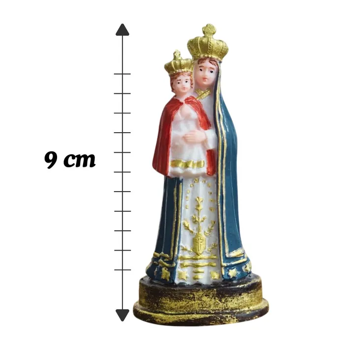 Imagem de Nossa Senhora do Bom Parto de Resina - 9 cm | Comprar na Lojinha Uai