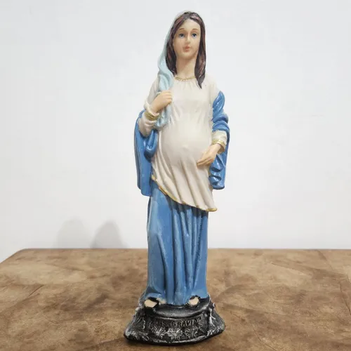 Imagem de Nossa Senhora do Ó em Resina - Nossa Senhora Grávida - 20 cm