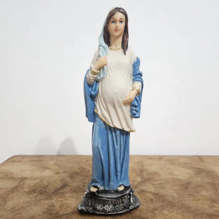 Imagem de Nossa Senhora Grávida de Resina 20 cm | Comprar na Lojinha Uai