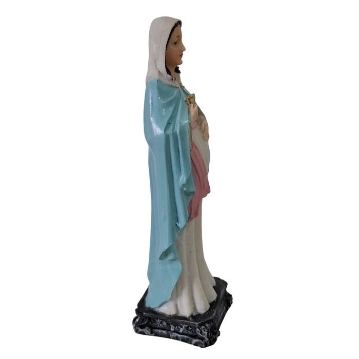 Imagem de Nossa Senhora Grávida de Resina - 15 cm | Comprar na Lojinha Uai