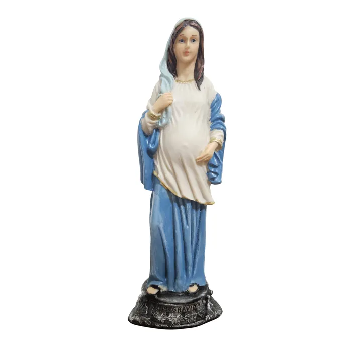 Imagem de Nossa Senhora Grávida de Resina 20 cm | Comprar na Lojinha Uai