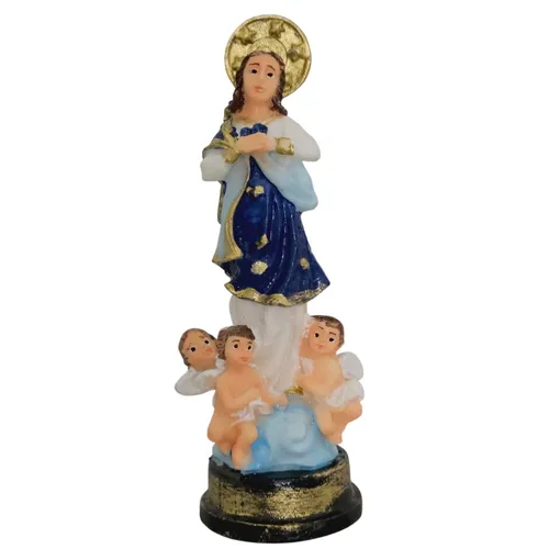 Imagem de Nossa Senhora da Imaculada Conceição em Resina - 9 cm