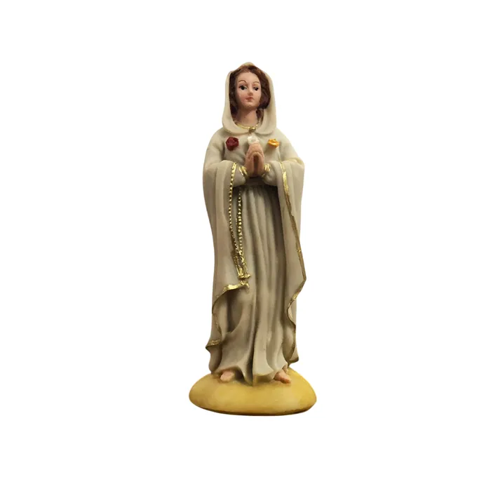 Imagem de Nossa Senhora da Rosa Mística de Resina - 15 cm | Comprar na Lojinha Uai