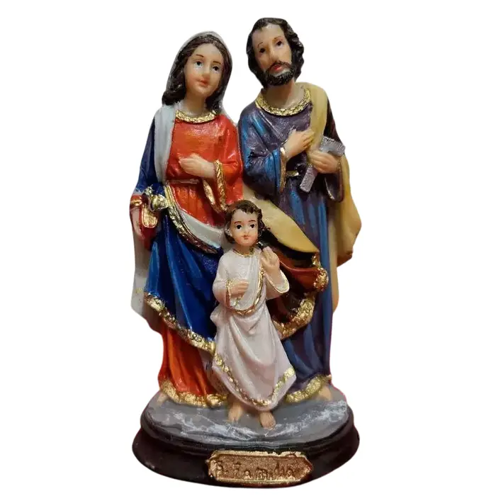 Imagem da Sagrada Família de Resina - 15 cm | Comprar na Lojinha Uai