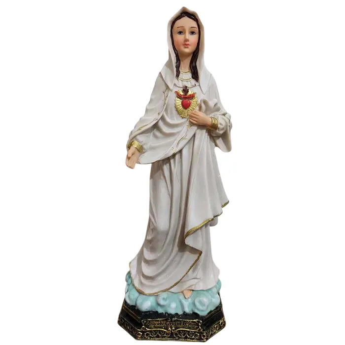 Imagem do Sagrado Coração de Maria de Resina - 30 cm | Comprar na Lojinha Uai
