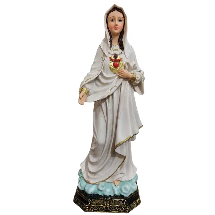 Imagem do Sagrado Coração de Maria de Resina - 30 cm | Comprar na Lojinha Uai