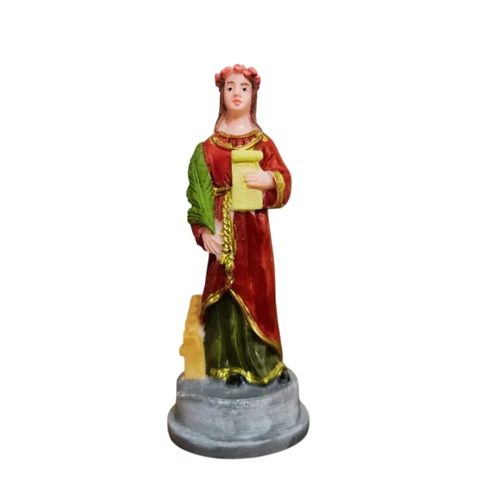 Imagem de Santa Cecília de Resina - 9 cm | Comprar na Lojinha Uai