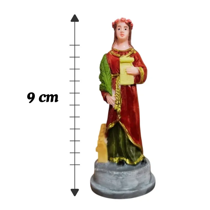 Imagem de Santa Cecília de Resina - 9 cm | Comprar na Lojinha Uai