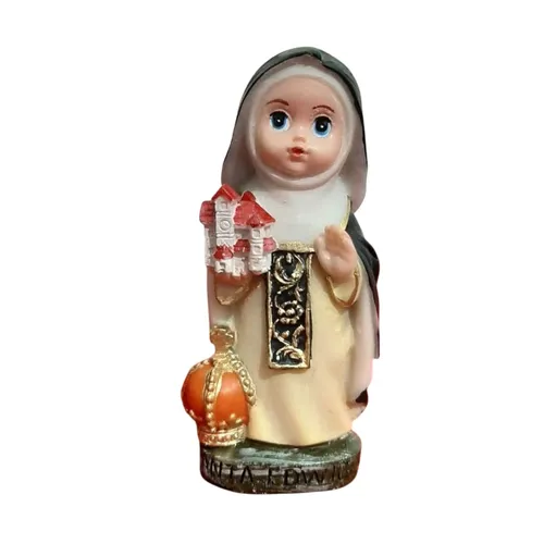 Imagem de Santa Edwiges Infantil de Resina - 8 cm