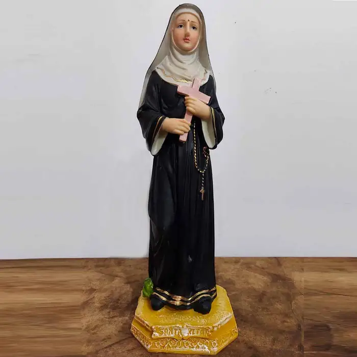 Imagem de Santa Rita de Cássia de Resina - 30 cm | Comprar na Lojinha Uai