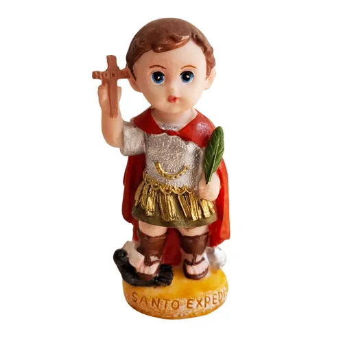 Imagem de Santo Expedito Infantil de Resina - 8 cm