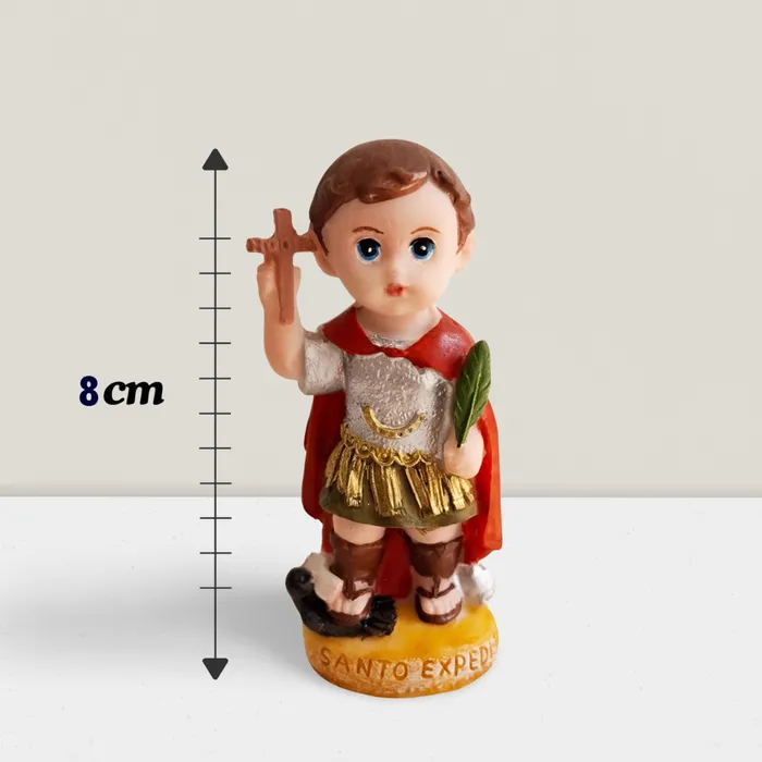 Imagem de Santo Expedito Infantil de Resina - 8 cm | Comprar na Lojinha Uai