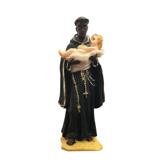 Imagem de São Benedito de Resina - 15 cm | Comprar na Lojinha Uai