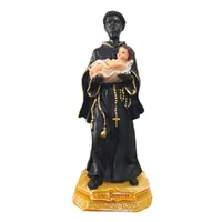 Imagem de São Benedito de Resina - 19 cm | Comprar na Lojinha Uai - imagem 1