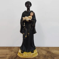 Imagem de São Benedito em Resina - 30 cm - imagem 2