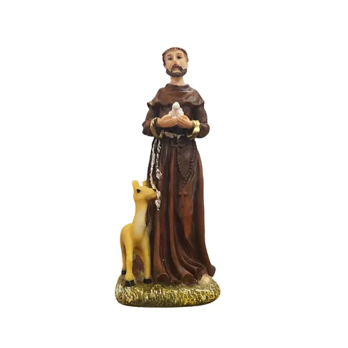 Imagem de São Francisco de Assis de Resina - 15 cm
