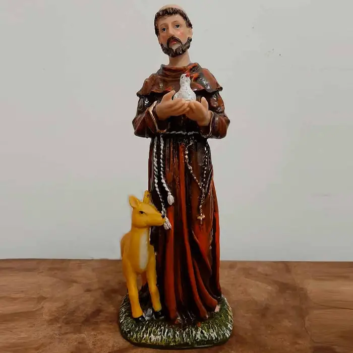 Imagem de São Francisco de Assis em Resina - 27 cm