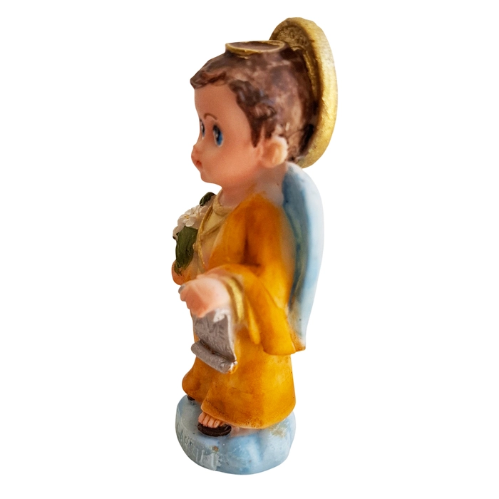 Imagem de São Gabriel Arcanjo Infantil de Resina - 8 cm | Comprar na Lojinha Uai