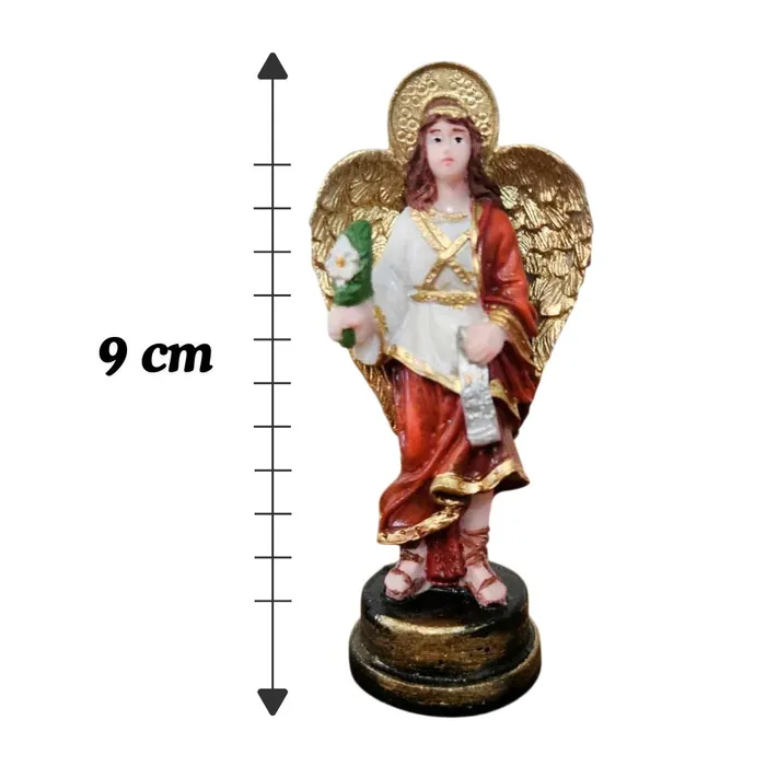 Imagem de São Gabriel Arcanjo de Resina - 9 cm | Comprar na Lojinha Uai