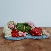 Imagem de São José Dormindo em Resina - 20 cm - Base Cinza - imagem 2