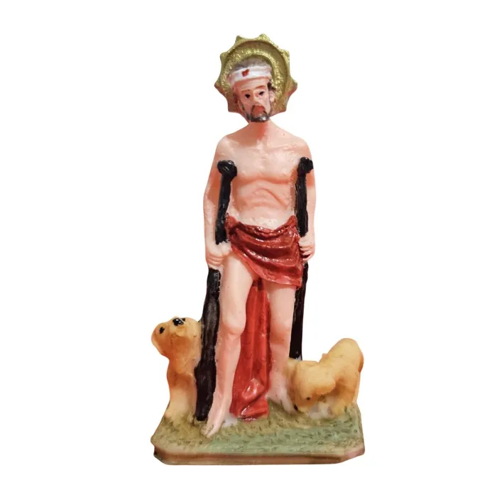 Imagem de São Lázaro em Resina - 9 cm