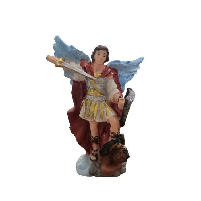 Imagem de São Miguel Arcanjo de Resina - 9 cm | Comprar na Lojinha Uai
