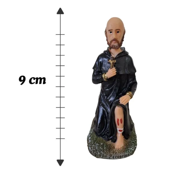 Imagem de São Peregrino de Resina - 7 cm | Comprar na Lojinha Uai
