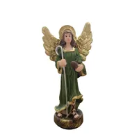 Imagem de São Rafael Arcanjo de Resina - 9 cm - Asas Douradas | Comprar na Lojinha Uai - imagem 1