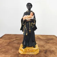 Imagem de São Benedito em Resina - 19 cm - imagem 2