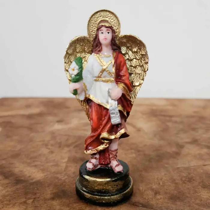 Imagem de São Gabriel Arcanjo de Resina - 9 cm | Comprar na Lojinha Uai