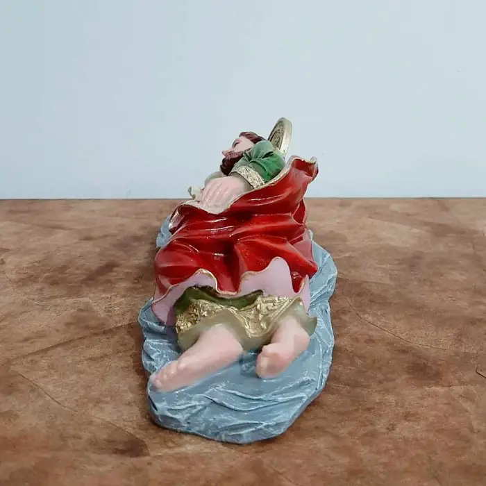 Imagem de São José Dormindo em Resina - 20 cm - Base Cinza