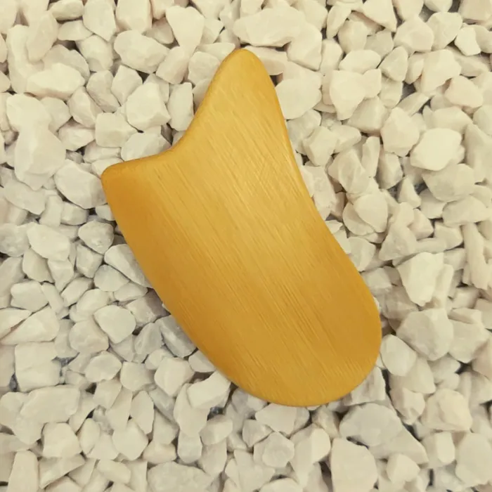Gua Sha Massageador Facial de Bambu - 6 cm | Comprar na Lojinha Uai