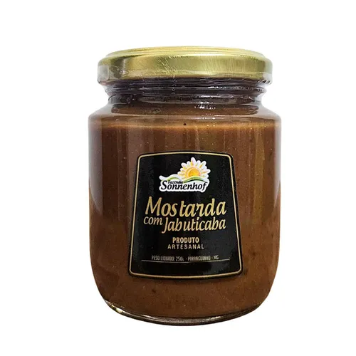 Mostarda com Jabuticaba Molho Gourmet 250g - Fazenda Sonnenhof
