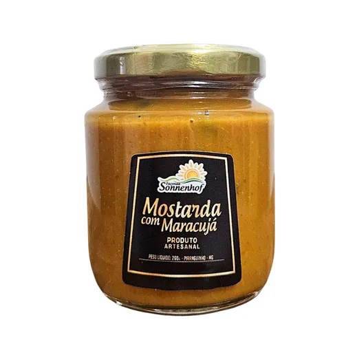 Mostarda com Maracujá Molho Gourmet 250g - Fazenda Sonnenhof