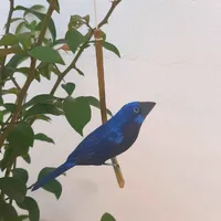 Pássaro de Madeira Azulão | Comprar na Lojinha Uai - imagem 1
