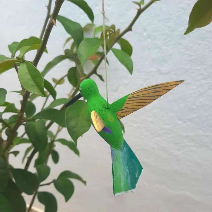 Pássaro de Madeira Beija Flor | Comprar na Lojinha Uai